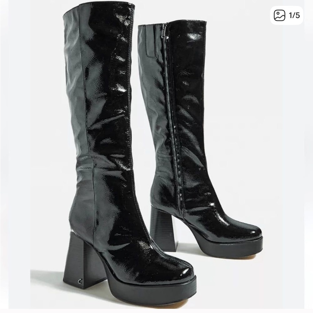 Sam Edelman Sandy Black Platform Boots